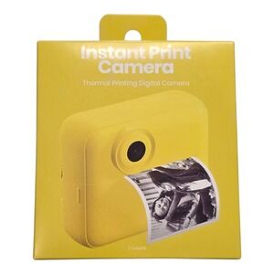 Kids Instant Print Black And White Photos Camera Yellow